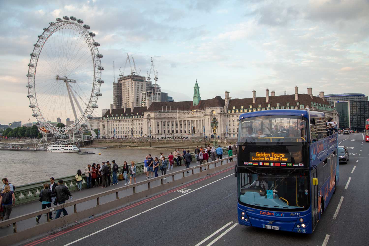 London by Night Open Top Sightseeing Bus Tour